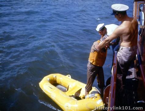 A group of Navy sailors on a ship