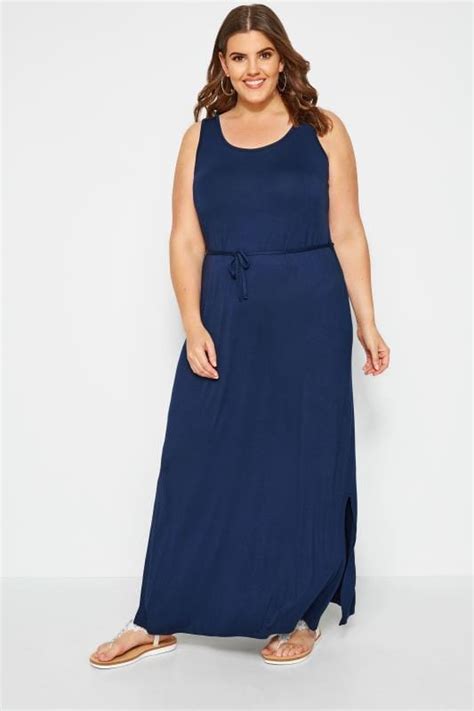 Navy Maxi Dress Belts