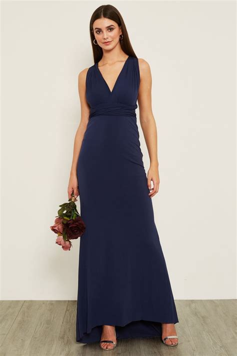 Navy Maxi Dress for Special Events