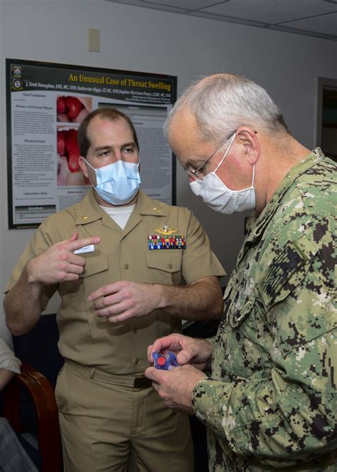 Navy Medical Doctor Conducting Medical Research