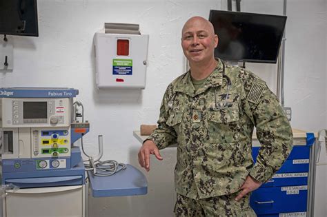 Navy Medical Doctor in Uniform