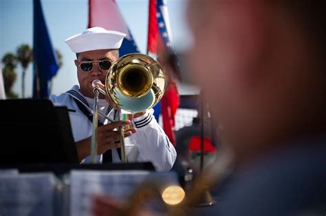 Navy musicians performing