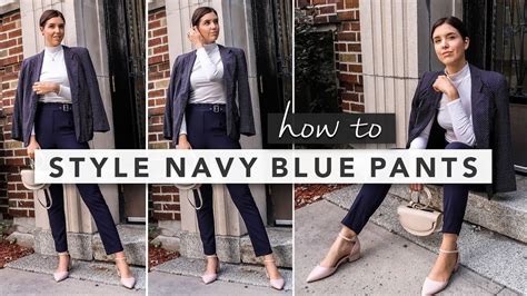 Navy pants styling tips