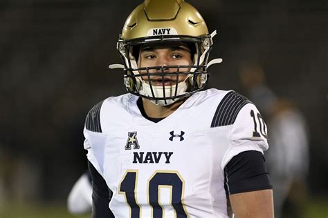 Navy Quarterback Making Play