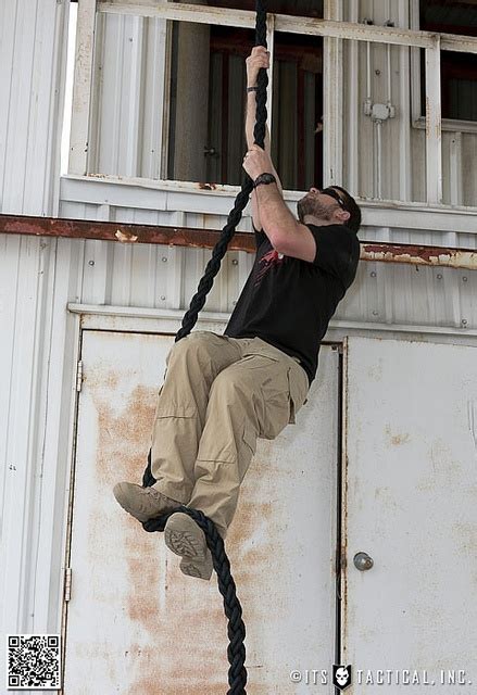 Navy SEAL Training Rope Climbing