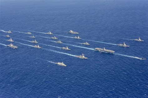 Navy ship at sea