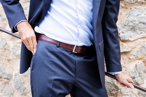 Navy Suit Belt