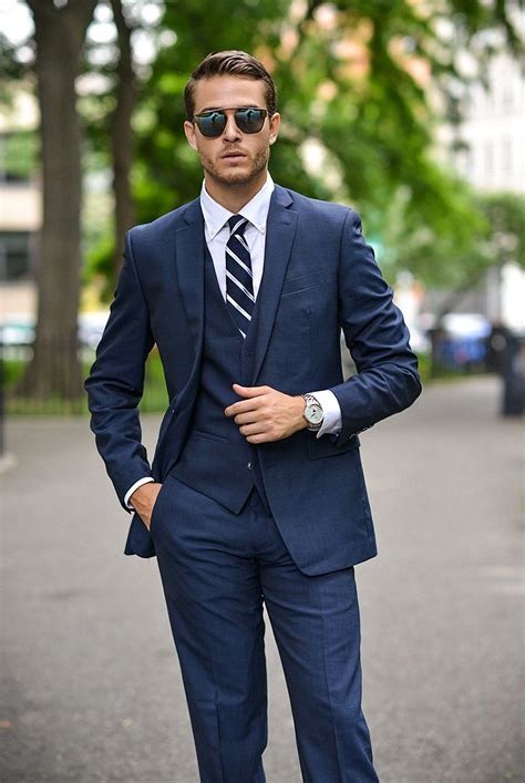 Navy suit tie color options