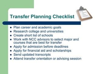 NCC Academic Advising and Planning