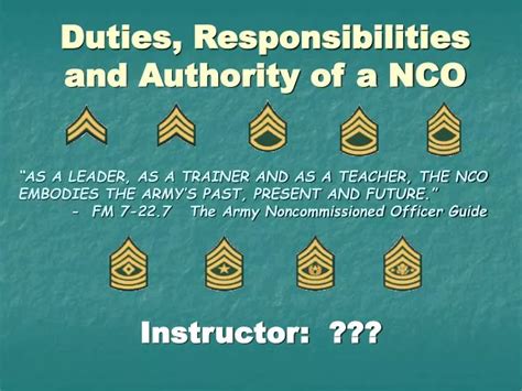 NCO Roles in the US Army