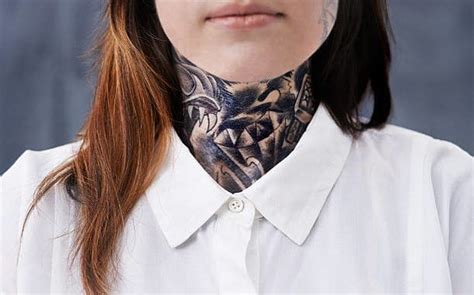 Neck tattoo safety