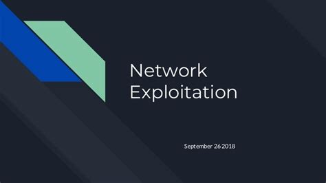 Network Exploitation