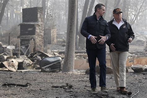 Gavin Newsom visits a disaster zone