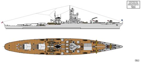 Design of North Carolina Class Battleships