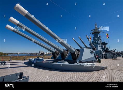 Guns of North Carolina Class Battleships