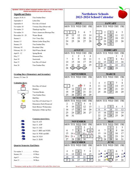 Northshore School District Calendar Image 10