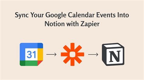 Notion calendar Zapier integration