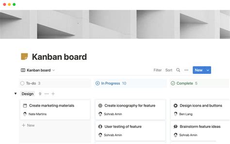 Notion Kanban