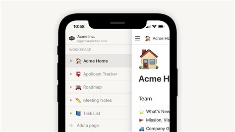 Notion Mobile App