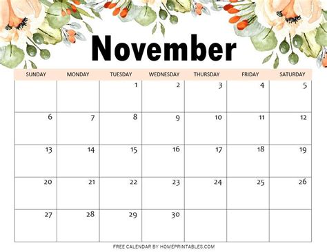 November Calendar Image 8