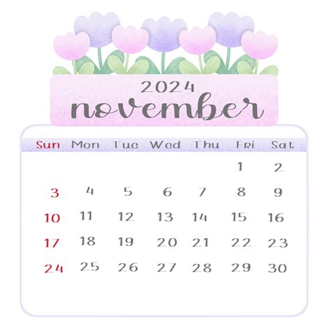 November Char Calendar Image 9