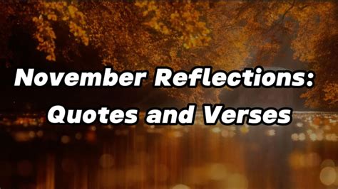 November Reflections