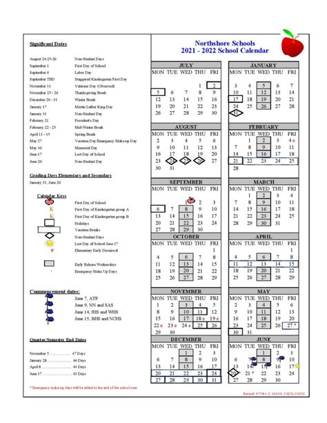 NSD calendar guide customizable