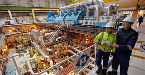 Nuclear Engineer Inspecting Reactor