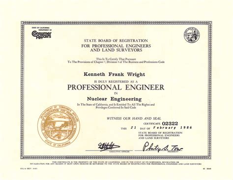 Nuclear Engineer License