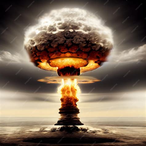 Nuclear explosion illustration