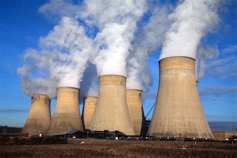 Nuclear Power Plant at Night