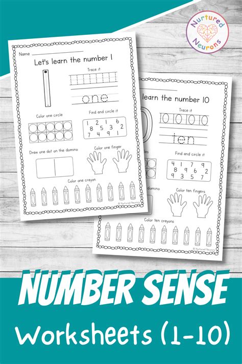 Number Sense Worksheets