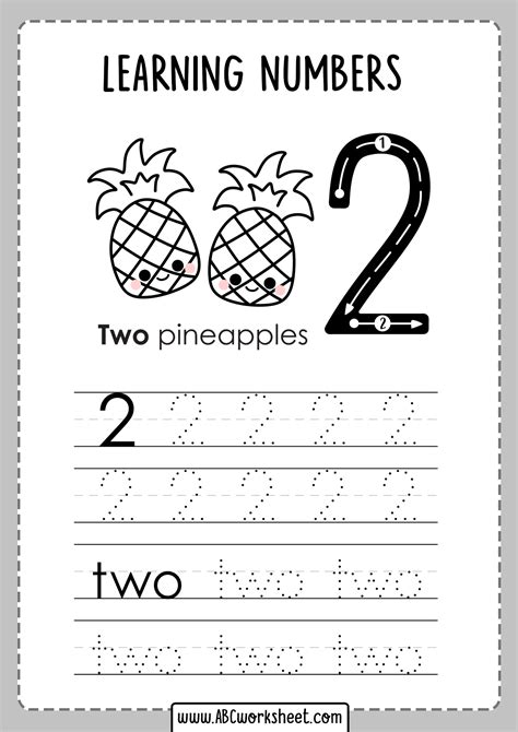 Number Tracing Activities