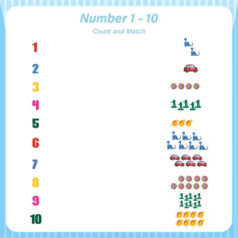 Number Worksheets for Kindergarten