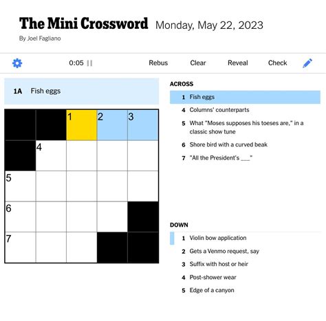 NYT Mini Crossword Image 4