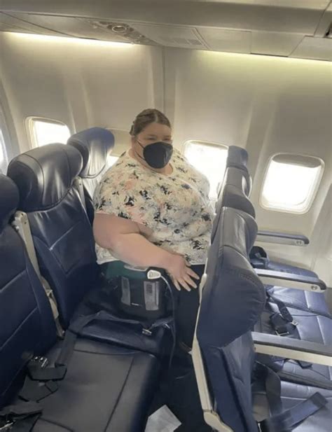 Obese travelers on a plane