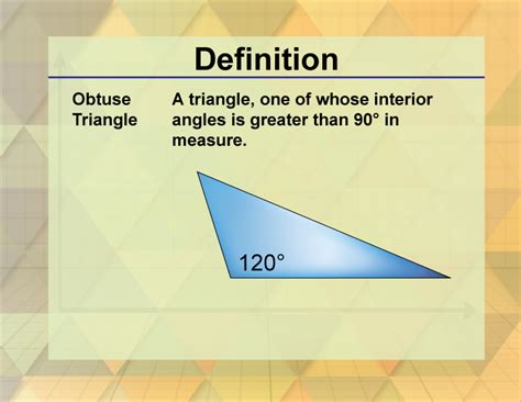 Obtuse Definition in Mathematics