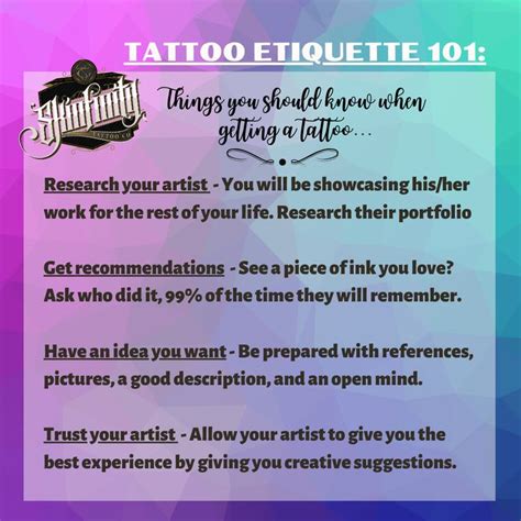 Ocala Tattoo Etiquette