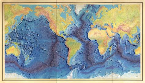 Ocean floor map