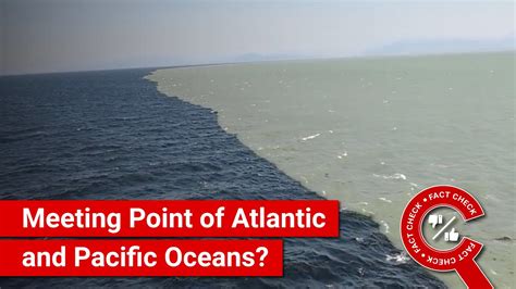 Meeting points of Atlantic and Pacific Oceans