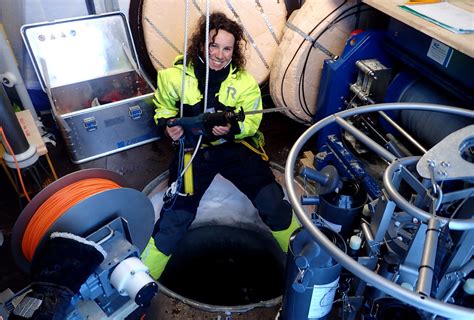 Oceanographer studying ocean currents