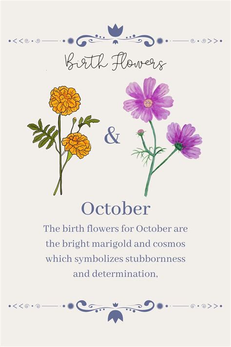 October birth flower tattoo ideas