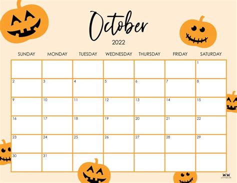 October Calendar