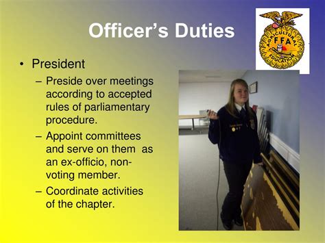 Officer Roles and Responsibilities