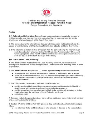 Ohio CPS Guidelines