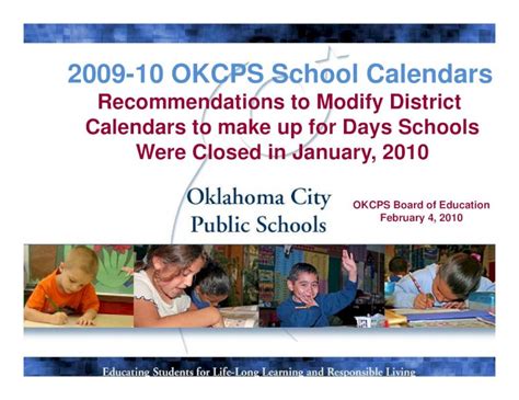 OKCPS Calendar Overview