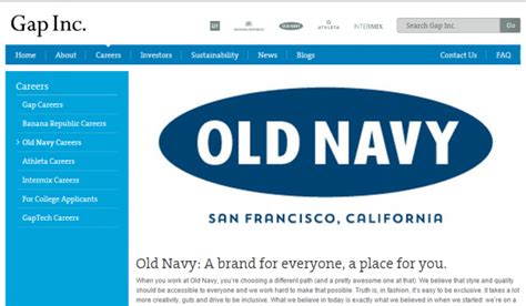 Old Navy career opportunities