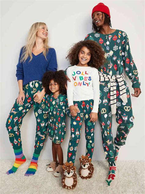 Old Navy Christmas PJs Social