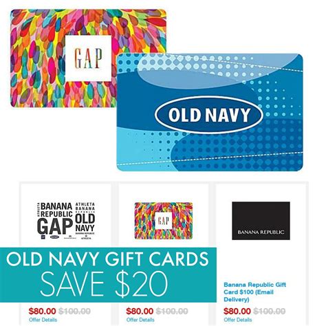 Description of Old Navy Gift Card Prices