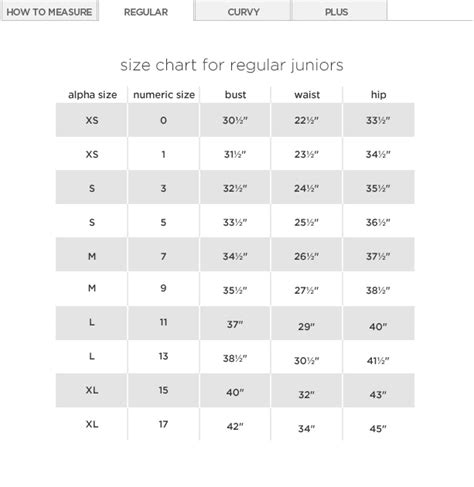 Old Navy Kids Sizing Chart